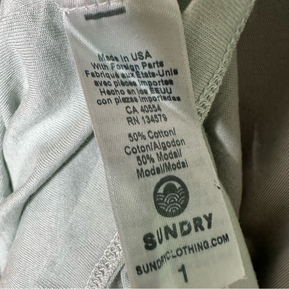 SUNDRY Anthropologie Mint Green Tiered Racerback Maxi Dress Size Small - Picture 7 of 9